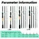 180cm-70.86inch 4 Section Fiberglass Spinner Baitcasting Fishing Rod M Tone Fish Pole Carp Fishing Tackle Accessories