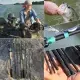 180cm-70.86inch 4 Section Fiberglass Spinner Baitcasting Fishing Rod M Tone Fish Pole Carp Fishing Tackle Accessories