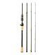 Carbon Spinning Rod With Pistol Grip  Portable Sectioned Fishing