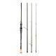 Carbon Spinning Rod With Pistol Grip  Portable Sectioned Fishing