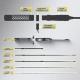 Ultra-short Portable Gun Straight Dual-purpose Lure Rod O-ring Ejection Teasing Fishing Rod For Mouth Fish