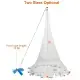 Fishing Cast Net Bait Trap Easy Throw Heavy Duty Hand Cast Net With Chain Sinker Bottom Spread