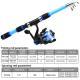 Tossing Casting Rods Fishing Wheel Fishing Rod Combination Suit