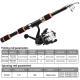 Tossing Casting Rods Fishing Wheel Fishing Rod Combination Suit