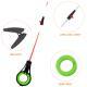 Portable Removable Replacement Rod Plastic Ice Fishing Rod