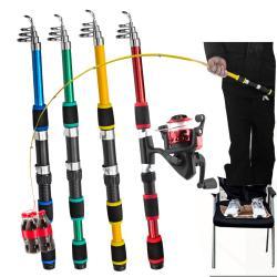 Childrens Telescopic Lure Rod Short Section Glass Steel Hard Pack Snakehead Rod Throw 18 M