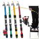 Childrens Telescopic Lure Rod Short Section Glass Steel Hard Pack Snakehead Rod Throw 18 M