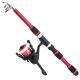 Childrens Telescopic Lure Rod Short Section Glass Steel Hard Pack Snakehead Rod Throw 18 M