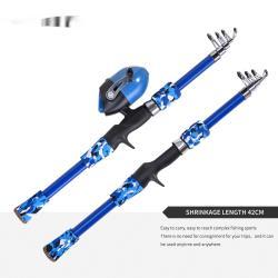 Gun-type Short-section Telescopic Lure Fishing Rod Childrens Fishing Rod Fishing Gear