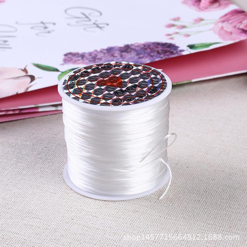 Beaded thread-white 1 roll package [40 meters long] - Option1