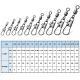 8-shaped Ring American Swivel B- Type Pin Quick Connector Lure Fishing Supplies Connection 8-word Ring