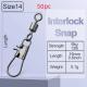 8-shaped Ring American Swivel B- Type Pin Quick Connector Lure Fishing Supplies Connection 8-word Ring