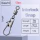 8-shaped Ring American Swivel B- Type Pin Quick Connector Lure Fishing Supplies Connection 8-word Ring