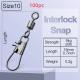8-shaped Ring American Swivel B- Type Pin Quick Connector Lure Fishing Supplies Connection 8-word Ring