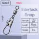 8-shaped Ring American Swivel B- Type Pin Quick Connector Lure Fishing Supplies Connection 8-word Ring