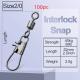 8-shaped Ring American Swivel B- Type Pin Quick Connector Lure Fishing Supplies Connection 8-word Ring