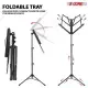 5 Core Music Stand Adjustable Desktop Book Stands Portable Sheet Holder All Metal Foldable Bookstand - MUS FLD BLK