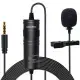 5 Core Professional Omnidirectional Lavalier Microphone 3.5mm Clip-On Lapel Mic For Smartphone DSLR Camera PC Interview Video Camcorders Audio Recorder Cm 001
