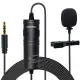 5 Core Professional Omnidirectional Lavalier Microphone 3.5mm Clip-On Lapel Mic For Smartphone DSLR Camera PC Interview Video Camcorders Audio Recorder Cm 001