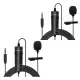 5 Core Professional Omnidirectional Lavalier Microphone 3.5mm Clip-On Lapel Mic For Smartphone DSLR Camera PC Interview Video Camcorders Audio Recorder Cm 001
