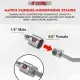 5 Core Mic Stand Adapter 12 Pieces 5/8 Female To 1/4 Inch Male Screw Thread Conversion Connector For Microphone Stands Boom Arms Camera Tripod - 5/8 Female To 1/4 Inch Male - MS ADP M SLV 58-14 12PCS