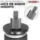 5 Core Mic Stand Adapter 12 Pieces 5/8 Female To 1/4 Inch Male Screw Thread Conversion Connector For Microphone Stands Boom Arms Camera Tripod - 5/8 Female To 1/4 Inch Male - MS ADP M SLV 58-14 12PCS