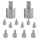 5 Core Mic Stand Adapter 12 Pieces 5/8 Female To 1/4 Inch Male Screw Thread Conversion Connector For Microphone Stands Boom Arms Camera Tripod - 5/8 Female To 1/4 Inch Male - MS ADP M SLV 58-14 12PCS