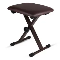 5 Core Keyboard Bench 2 Inch Padded Cushioned Piano Stool Height Adjustable 19" Guitar Seat Portable