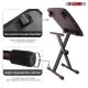 5 Core Keyboard Bench 2 Inch Padded Cushioned Piano Stool Height Adjustable 19" Guitar Seat Portable