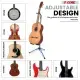 5 Core Guitar Stand Floor Adjustable Heavy Duty W Neck Holder For Acoustic Electric Classic Bass - GSH HD D-BLU