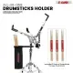 5 Core Drum Practice Pad Set 12" Adjustable Snare Drumming Stand Double Sided Silent Drummer Kit - DPAD COMBO ORG