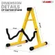 5 Core Guitar Stand 2PC A Frame W Soft Foam Arm Non Slip Rubber For Acoustic Electric Bass