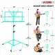 5 Core Music Stand Adjustable 57" Desktop Book Stands Sheet Holder All Metal Portable Bookstand