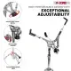 5 Core Snare Drum Stand W Drum Sticks Holder Double Braced Heavy Duty Tripod Stand Adjustable 22"
