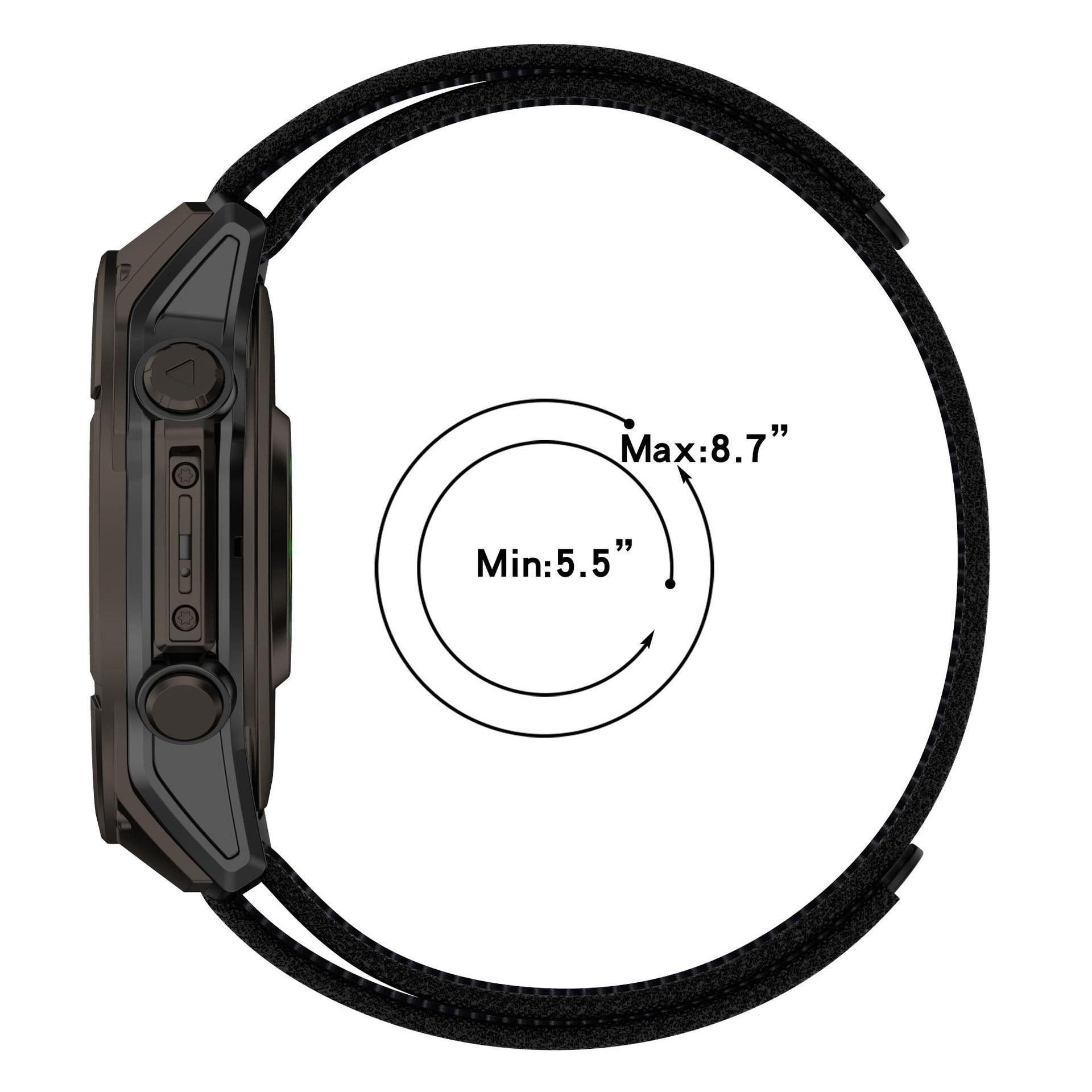Velcro Single Circle Nylon Watchband