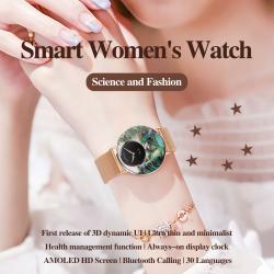Aluminum Alloy Body Bluetooth Calling Ultra-thin Womens Watch