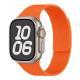 IwatchS10 Dynamic Wind Litchi Pattern Soft Magnetic Silicone Watch Strap