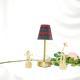 Pleated Fabric Metal Table Lamp Vintage Ambiance Rechargeable Touch-Controlled Night Light
