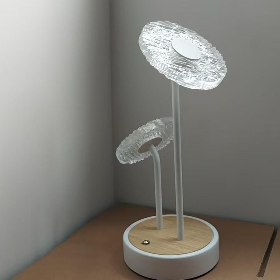 Night Light Living Room Hotel Decoration Creative LED Lotus Rechargeable Table Lamp