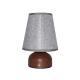 Bedside Fabric Charging Table Lamp With Built-in Battery