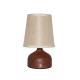 Bedside Fabric Charging Table Lamp With Built-in Battery