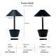 Simple Instagram-Style Ambient Light Wireless Charging Bedroom Desk Decor Table Lamp American-Style LED Charging Table Lamp