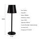 Iron Art Simple Table Lamp LED Rechargeable Decorative Light
