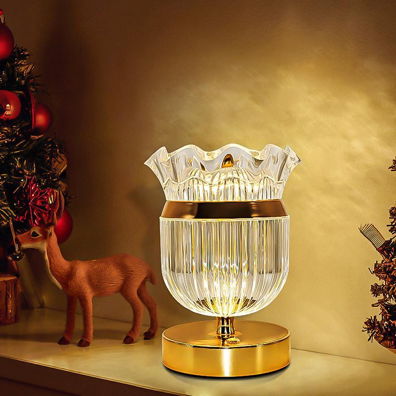 Restaurant Bedroom Bedside Small Night Light With Built-in Battery
