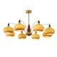 American-style Vintage Walnut Wood Bedroom Chandelier