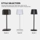 LED Mini Ambient Table Lamp Touch-Activated Rechargeable Desk Lamp