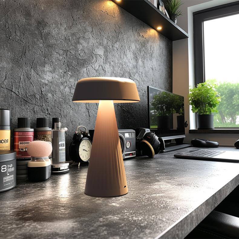Rechargeable Small Night Light Simple Mushroom Table Lamp