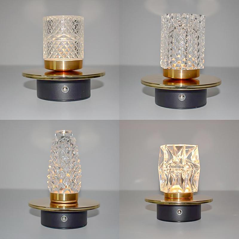 Charging Small Desk Lamp Three-Color Touch Ambient Light