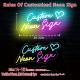 Drop Shipping And Custom-made LED English Letter UV Neon Lights