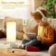 Bedside Lamps With 3-pin Plug, 3 Way Dimmable Table Lamp With USB A C Charging